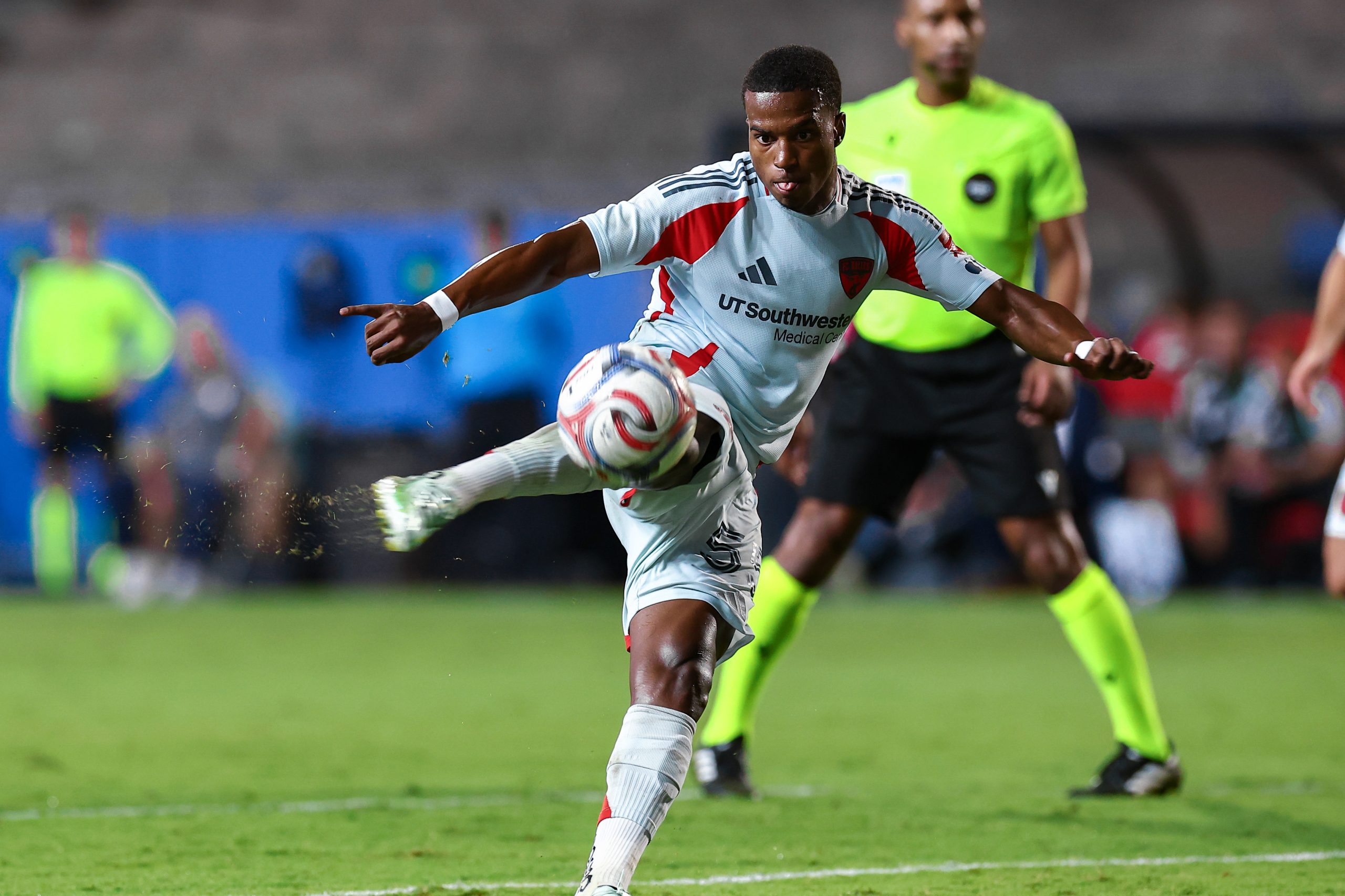 Kaick (55) pulls the trigger on one of the best goals of the season. FC Dallas vs Seattle Sounders, October 14, 2026. (Matt Visinsky, 3rd Degree)