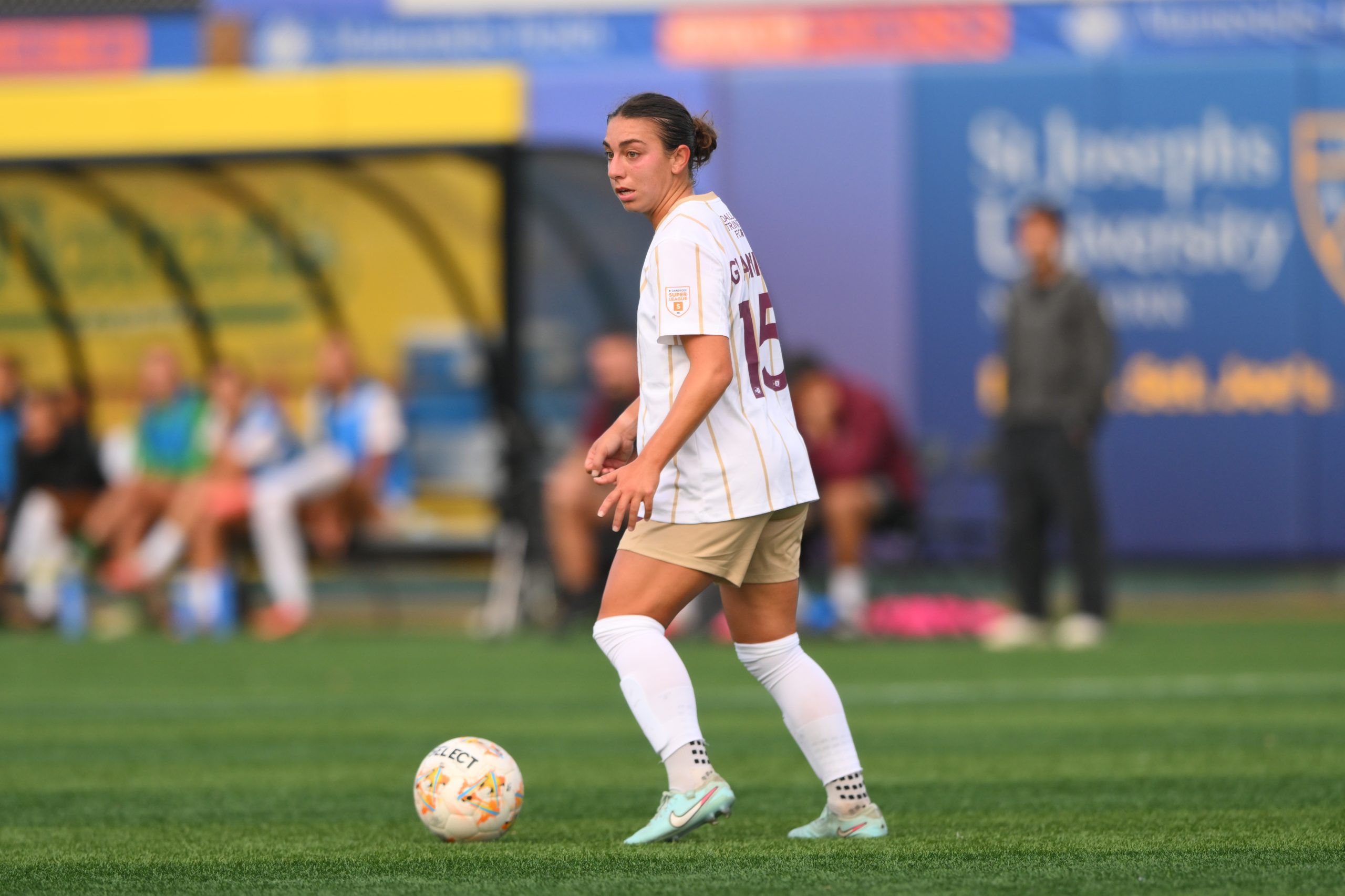 Giulianna Gianino makes her professional debut - Dallas Trinity at Brooklyn FC - Oct 10, 2026 (Photo: Kylli Asaro, Courtesy: Dallas Trinity FC)