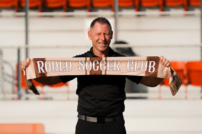 Rodeo SC appoints Michael John-Tate as club's first Sporting Director, August 15, 2026. (Courtesy Rodeo SC)